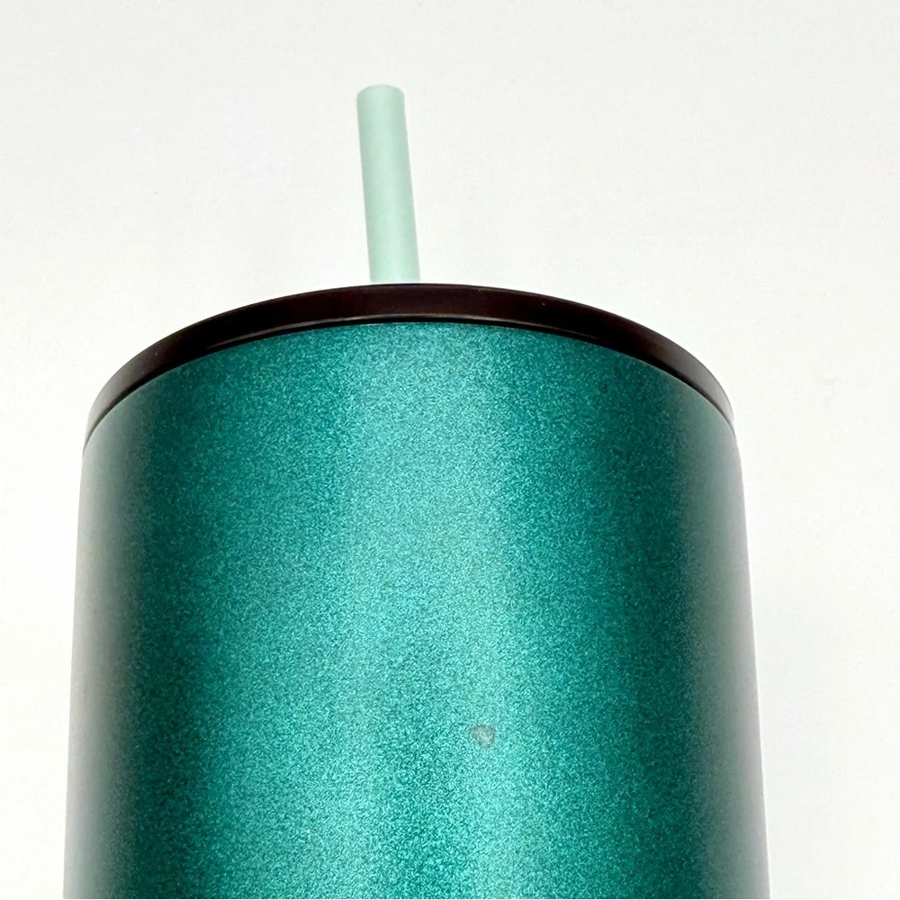 Starbucks 24oz Matte‎ Dark Green Cold Cup Tumbler – Used